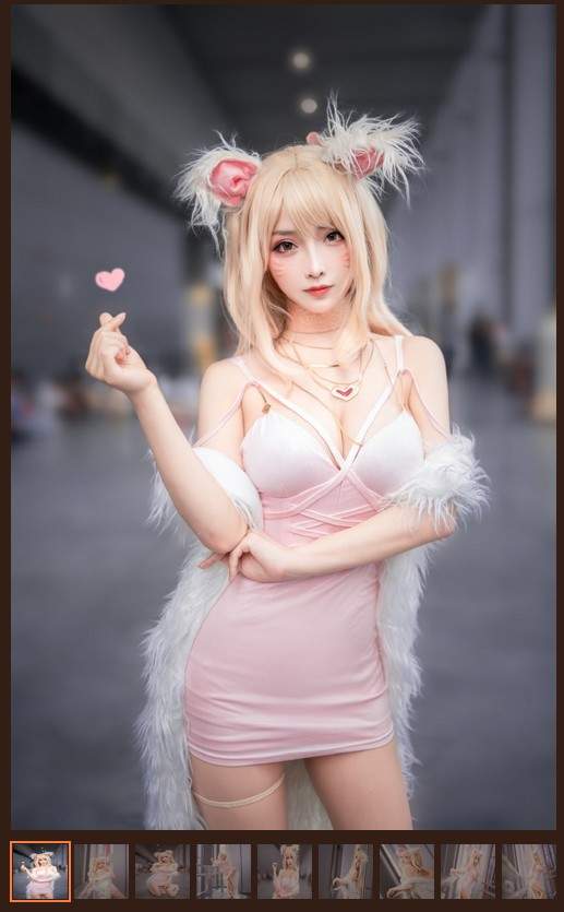 兽耳狂热《性感妹子只是简言》英雄联盟cosplay元气满点?