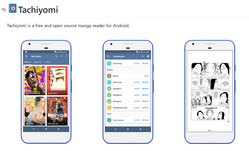 Github开源项目Tachiyomi，安卓漫画阅览器，自带漫画源