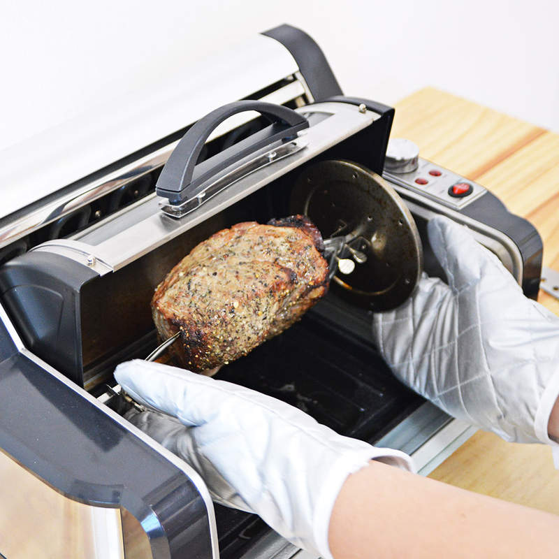 超级实用的一人烧烤机 宅在家里也能吃牛排