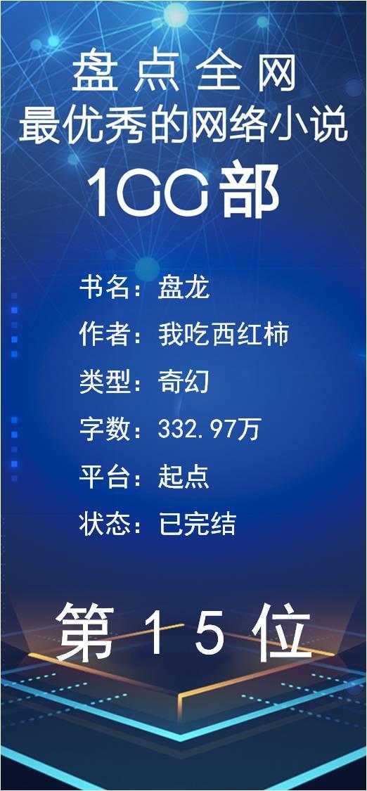 网络十大小说排行榜 盘点全网最优秀的100部网络小说——1~20名