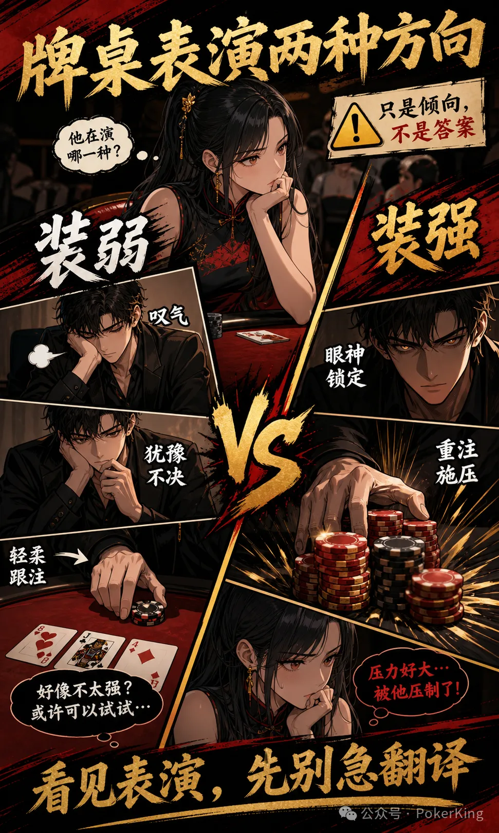 【EV扑克】牌桌台词陷阱：“那我跟吧”到底是强是弱？先看基线再拆表演